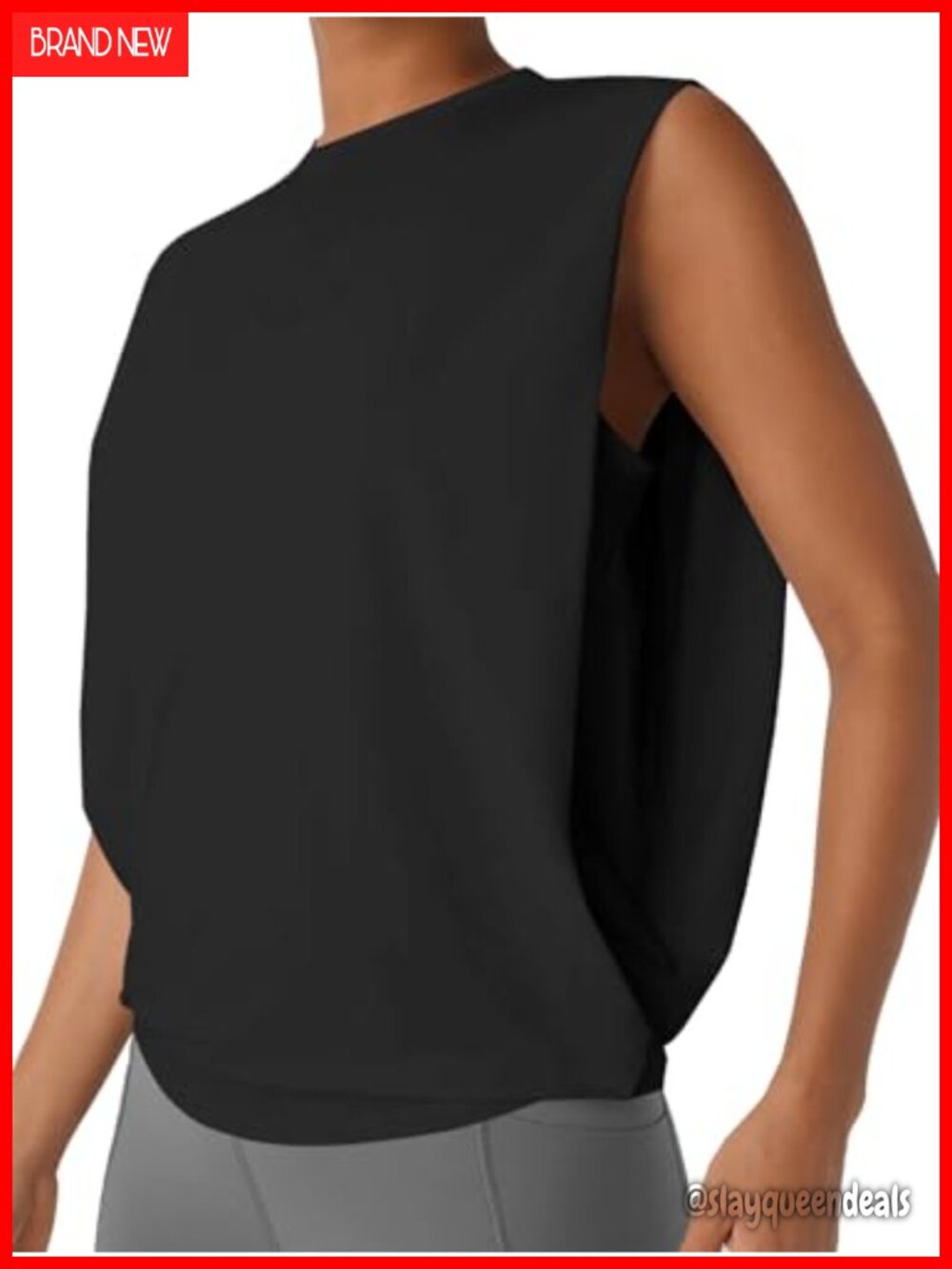 Womens Sleeveless Workout Tank Top Athletic Gym Yoga Running Moisture Wicking